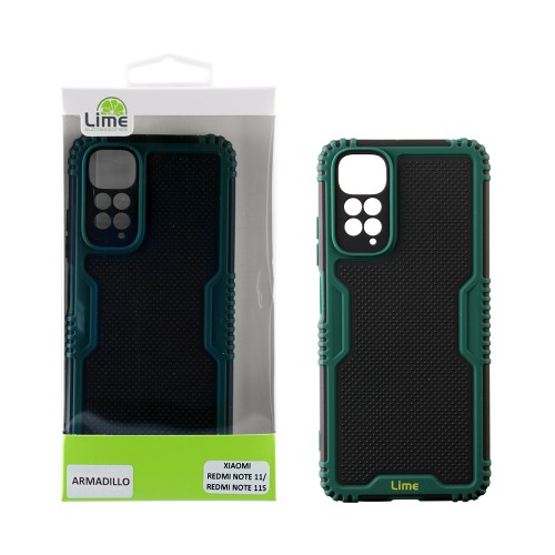 LIME ΘΗΚΗ XIAOMI REDMI NOTE 11/REDMI NOTE 11S 6.43" ARMADILLO FULL CAMERA PROTECTION GREEN