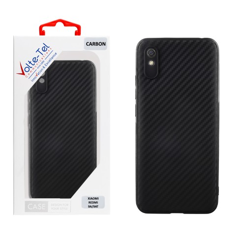VOLTE-TEL ΘΗΚΗ XIAOMI REDMI 9A/REDMI 9AT 6.53" CARBON CAMERA PROTECTIVE BLACK
