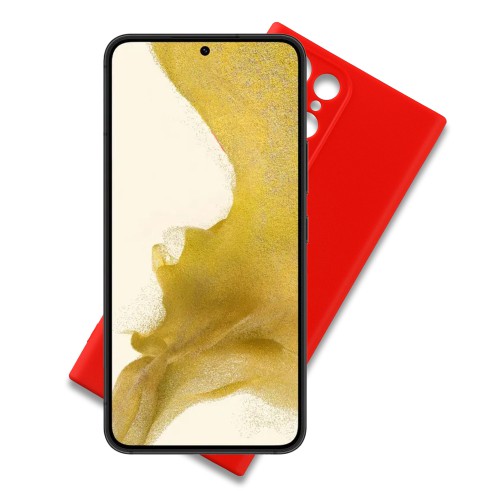 VOLTE-TEL ΘΗΚΗ SAMSUNG S22 5G S901 6.1" SILICON TPU FULL CAMERA PROTECTION RED