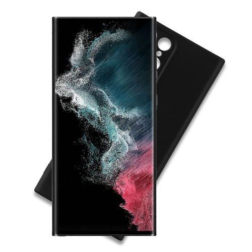 VOLTE-TEL ΘΗΚΗ SAMSUNG S22 ULTRA 5G S908 6.8" SILICON TPU FULL CAMERA PROTECTION BLACK