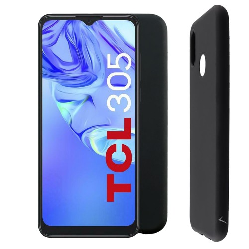 VOLTE-TEL ΘΗΚΗ TCL 305/306/30E/30 SE 6.52" SILICON TPU CAMERA GUARD BLACK