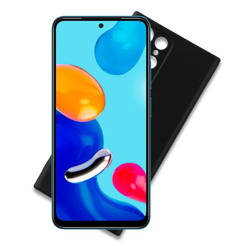 VOLTE-TEL ΘΗΚΗ XIAOMI REDMI NOTE 11/REDMI NOTE 11S 6.43" SILICON TPU FULL CAMERA PROTECTION BLACK