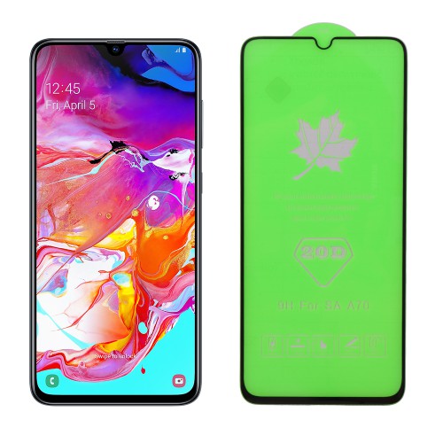 IDOL 1991 TEMPERED GLASS SAMSUNG A70 2019 A705 6.7" 9H 0.25mm 20D FULL GLUE SEMI CURVED BLACK