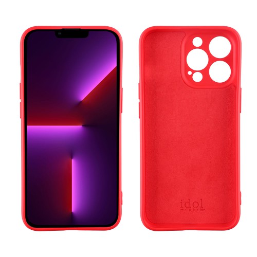 IDOL 1991 ΘΗΚΗ IPHONE 13 PRO 6.1" VELVET TPU 4 SIDE FULL CAMERA PROTECTION RED