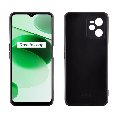 IDOL 1991 ΘΗΚΗ REALME C35 6.6" VELVET TPU 4 SIDE FULL CAMERA PROTECTION BLACK
