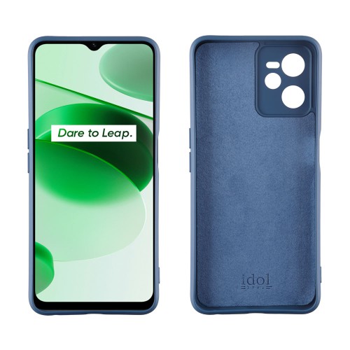 IDOL 1991 ΘΗΚΗ REALME C35 6.6" VELVET TPU 4 SIDE FULL CAMERA PROTECTION BLUE
