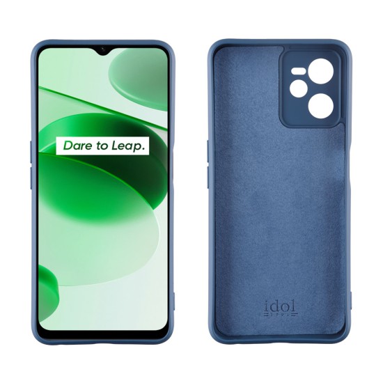IDOL 1991 ΘΗΚΗ REALME C35 6.6" VELVET TPU 4 SIDE FULL CAMERA PROTECTION BLUE