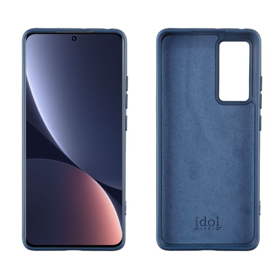 IDOL 1991 ΘΗΚΗ XIAOMI 12/12X 6.28" VELVET TPU 4 SIDE CAMERA GUARD PROTECTION BLUE