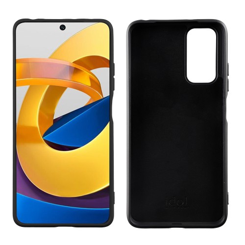 IDOL 1991 ΘΗΚΗ XIAOMI POCO M4 PRO 5G/REDMI NOTE 11T 5G 6.6" VELVET TPU 4 SIDE CAMERA GUARD PROTECTION BLACK