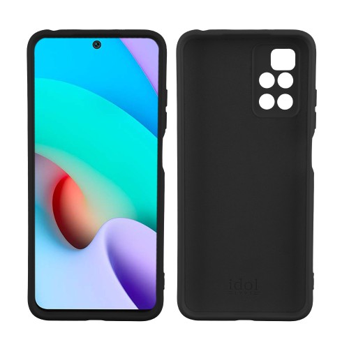IDOL 1991 ΘΗΚΗ XIAOMI REDMI 10/REDMI 10 2022 6.5" VELVET TPU 4 SIDE FULL CAMERA PROTECTION BLACK
