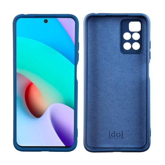 IDOL 1991 ΘΗΚΗ XIAOMI REDMI 10/REDMI 10 2022 6.5" VELVET TPU 4 SIDE FULL CAMERA PROTECTION BLUE