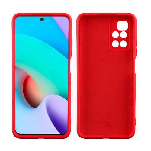 IDOL 1991 ΘΗΚΗ XIAOMI REDMI 10/REDMI 10 2022 6.5" VELVET TPU 4 SIDE FULL CAMERA PROTECTION RED