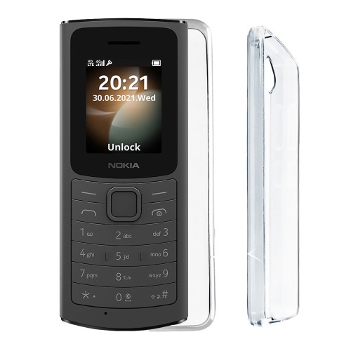VOLTE-TEL ΘΗΚΗ NOKIA 110 4G 1.8" SLIMCOLOR AIR TPU FULL CAMERA PROTECTION ΔΙΑΦΑΝΗ