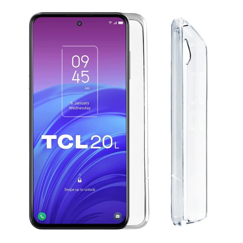 VOLTE-TEL ΘΗΚΗ TCL 20 5G/20L/TCL 20L+/TCL 20S 6.67" SLIMCOLOR AIR TPU CAMERA GUARD ΔΙΑΦΑΝΗ