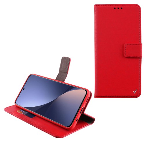 VOLTE-TEL ΘΗΚΗ XIAOMI 12/12X 6.28" ALLURE MAGNET BOOK STAND CLIP RED