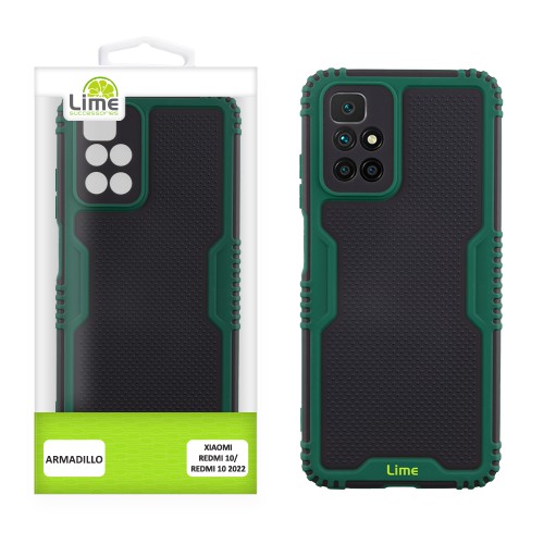 LIME ΘΗΚΗ XIAOMI REDMI 10/REDMI 10 2022 6.5" ARMADILLO FULL CAMERA PROTECTION GREEN
