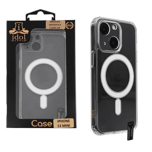 IDOL 1991 ΘΗΚΗ IPHONE 13 MINI 5.4" MAGSAFE ANTISHOCK CLEAR AIR BACK COVER TPU FULL CAMERA PROTECTION ΔΙΑΦΑΝΗ