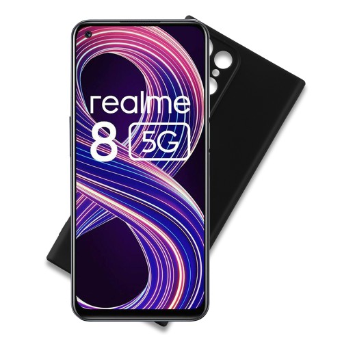 VOLTE-TEL ΘΗΚΗ REALME 8i 6.5" SILICON TPU FULL CAMERA PROTECTION BLACK