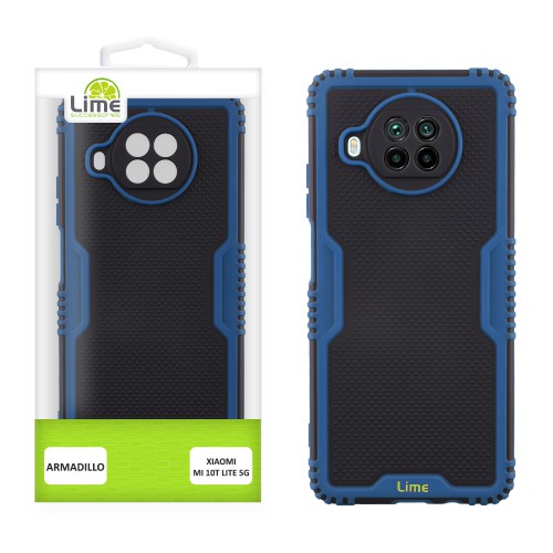 LIME ΘΗΚΗ XIAOMI MI 10T LITE 5G/REDMI NOTE 9 PRO 5G 6.67" ARMADILLO FULL CAMERA PROTECTION BLUE