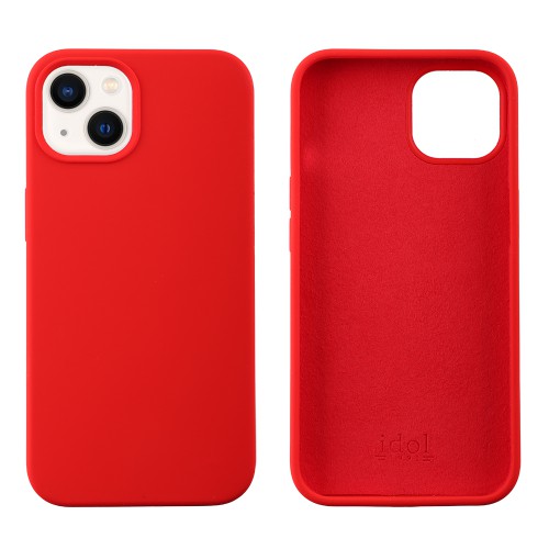 IDOL 1991 ΘΗΚΗ IPHONE 13 6.1" VELVET ELITE TPU 4 SIDE CAMERA GUARD RED