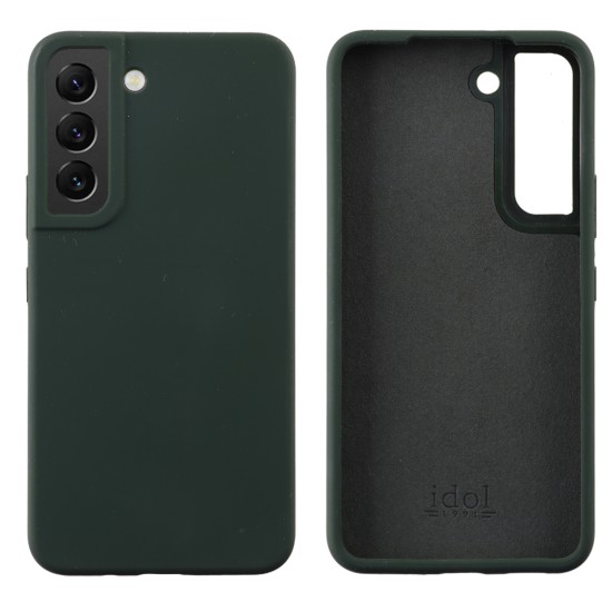 IDOL 1991 ΘΗΚΗ SAMSUNG S22 5G S901 6.1" VELVET ELITE TPU 4 SIDE CAMERA GUARD DARK GREEN