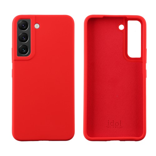 IDOL 1991 ΘΗΚΗ SAMSUNG S22 5G S901 6.1" VELVET ELITE TPU 4 SIDE CAMERA GUARD RED