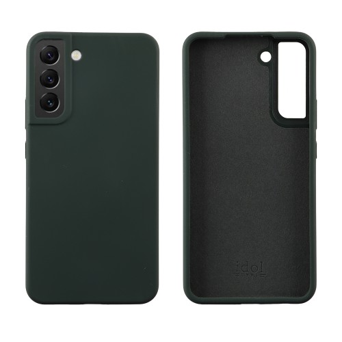 IDOL 1991 ΘΗΚΗ SAMSUNG S22 PLUS 5G S906 6.6" VELVET ELITE TPU 4 SIDE CAMERA GUARD DARK GREEN