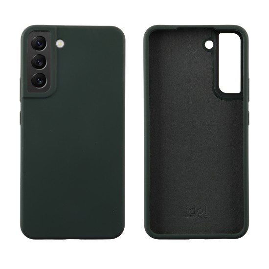 IDOL 1991 ΘΗΚΗ SAMSUNG S22 PLUS 5G S906 6.6" VELVET ELITE TPU 4 SIDE CAMERA GUARD DARK GREEN