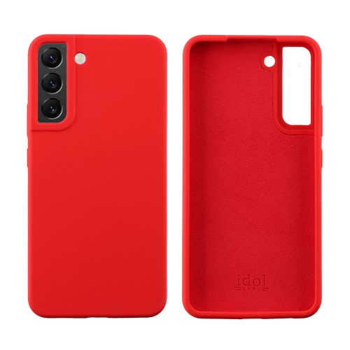 IDOL 1991 ΘΗΚΗ SAMSUNG S22 PLUS 5G S906 6.6" VELVET ELITE TPU 4 SIDE CAMERA GUARD RED