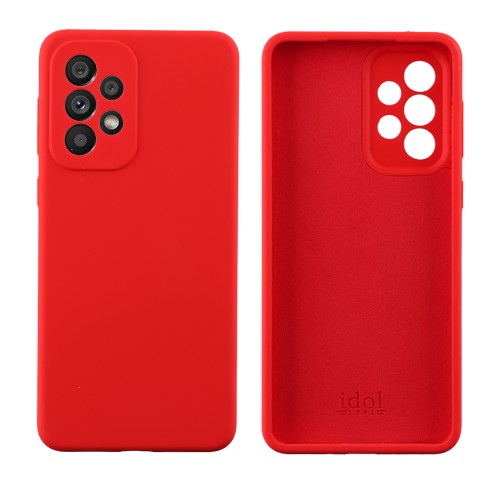 IDOL 1991 VELVET ELITE TPU ΘΗΚΗ SAMSUNG A53 5G A536 6.5in 4 SIDE FULL CAMERA PROTECTION RED