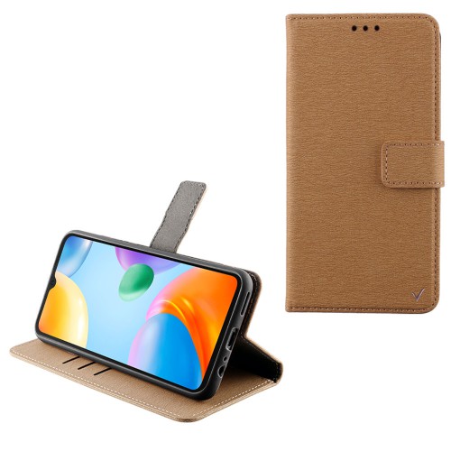 VOLTE-TEL ΘΗΚΗ XIAOMI REDMI 10C/REDMI 10 POWER 6.71" ALLURE MAGNET BOOK STAND CLIP GOLD