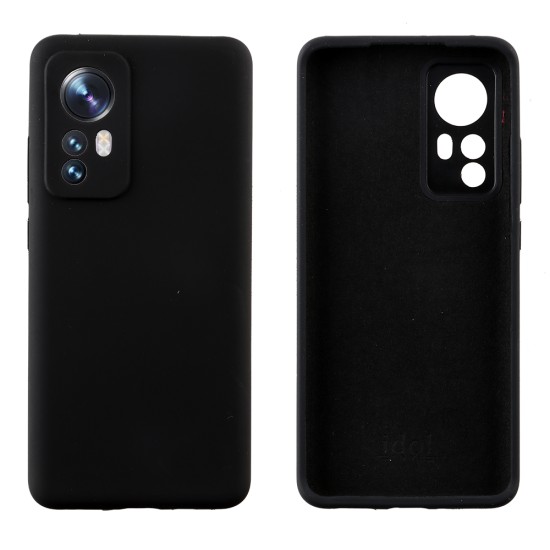 IDOL 1991 ΘΗΚΗ XIAOMI 12/12X 6.28" VELVET ELITE TPU 4 SIDE FULL CAMERA PROTECTION BLACK