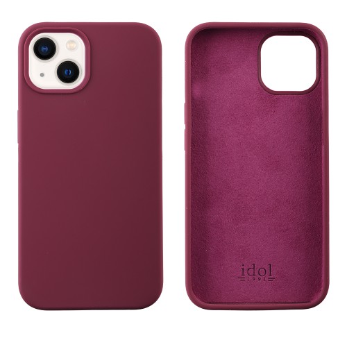IDOL 1991 ΘΗΚΗ IPHONE 13 6.1" VELVET ELITE TPU 4 SIDE CAMERA GUARD BURGUNDY