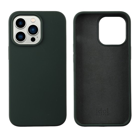 IDOL 1991 ΘΗΚΗ IPHONE 13 PRO 6.1" VELVET ELITE TPU 4 SIDE CAMERA GUARD DARK GREEN