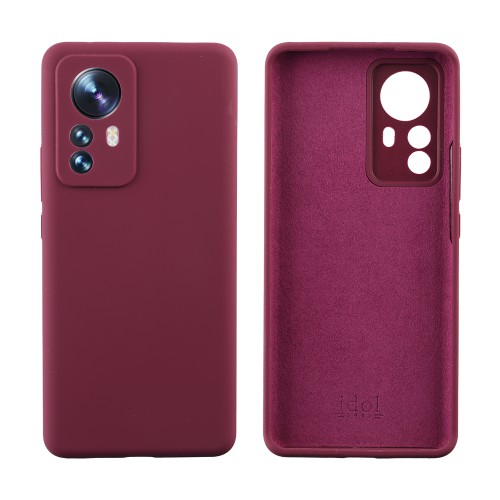 IDOL 1991 ΘΗΚΗ XIAOMI 12 PRO 6.73" VELVET ELITE TPU 4 SIDE FULL CAMERA PROTECTION BURGUNDY