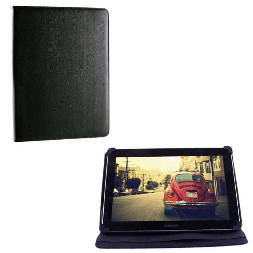 VOLTE-TEL ΘΗΚΗ TABLET 11.2" - 14.6" (34,1cm x 24cm) UNIVERSAL LEATHER BOOK STAND BLACK