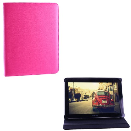 VOLTE-TEL ΘΗΚΗ TABLET 11.2" - 14.6" (34,1cm x 24cm) UNIVERSAL LEATHER BOOK STAND FUCHSIA