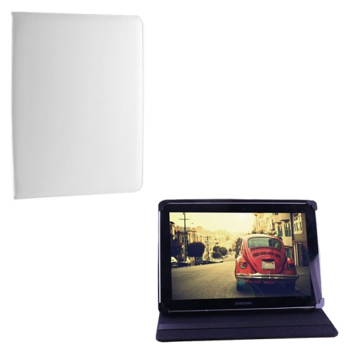 VOLTE-TEL ΘΗΚΗ TABLET 11.2" - 14.6" (34,1cm x 24cm) UNIVERSAL LEATHER BOOK STAND WHITE