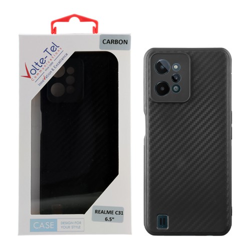 VOLTE-TEL ΘΗΚΗ REALME C31 6.5" CARBON CAMERA PROTECTIVE BLACK