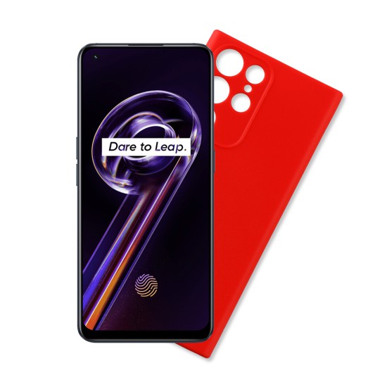 VOLTE-TEL ΘΗΚΗ REALME 9 PRO PLUS/9 4G 6.4" SILICON TPU FULL CAMERA PROTECTION RED