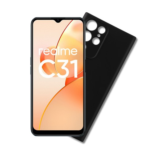 VOLTE-TEL ΘΗΚΗ REALME C31 6.5" SILICON TPU FULL CAMERA PROTECTION BLACK