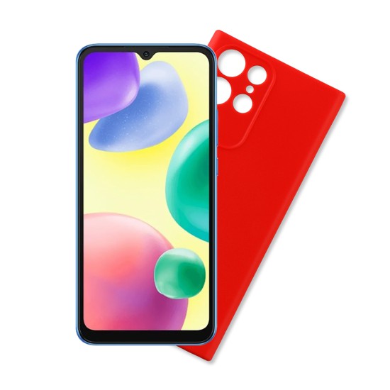 VOLTE-TEL ΘΗΚΗ XIAOMI REDMI 10A 6.53" SILICON TPU FULL CAMERA PROTECTION RED