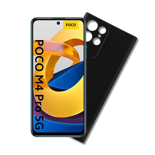VOLTE-TEL ΘΗΚΗ XIAOMI POCO M4 5G 6.58" SILICON TPU FULL CAMERA PROTECTION BLACK