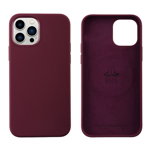 IDOL 1991 ΘΗΚΗ IPHONE 12 PRO / IPHONE 12 6.1" VELVET MAGSAFE TPU CAMERA GUARD BURGUNDY
