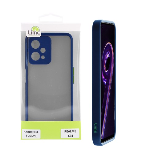 LIME ΘΗΚΗ REALME 9 5G/9 PRO 5G 6.6" HARDSHELL FUSION FULL CAMERA PROTECTION BLUE WITH YELLOW KEYS