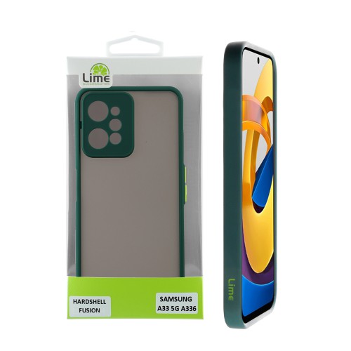 LIME HARDSHELL FUSION ΘΗΚΗ REALME C31 6.5in  FULL CAMERA PROTECTION GREEN WITH YELLOW KEYS