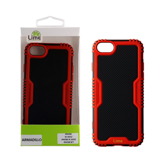 LIME ARMADILLO ΘΗΚΗ IPHONE SE 2022/IPHONE SE 2020/IPHONE 8/7 4.7in  FULL CAMERA PROTECTION RED