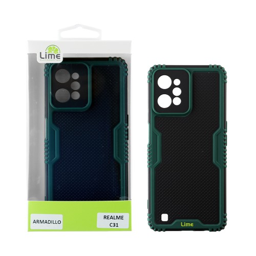 LIME ΘΗΚΗ REALME C31 6.5" ARMADILLO FULL CAMERA PROTECTION GREEN