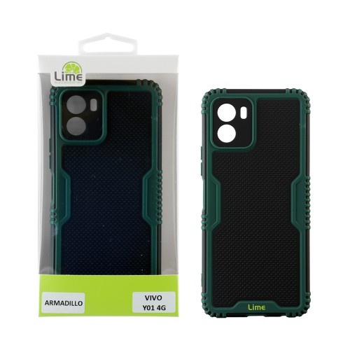 LIME ΘΗΚΗ VIVO Y01 4G 6.51" ARMADILLO FULL CAMERA PROTECTION GREEN