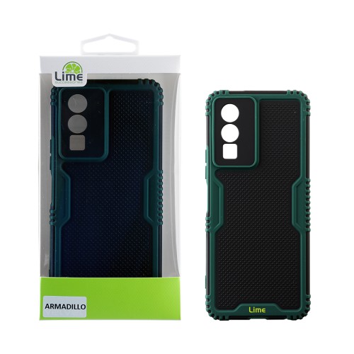 LIME ΘΗΚΗ VIVO Y76 5G 6.58" ARMADILLO FULL CAMERA PROTECTION GREEN